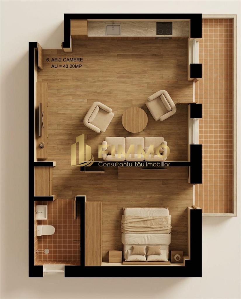 Apartament 2 cam | 43.2mp | Bloc Nou | Burdujeni | ID:1919 - Suceava