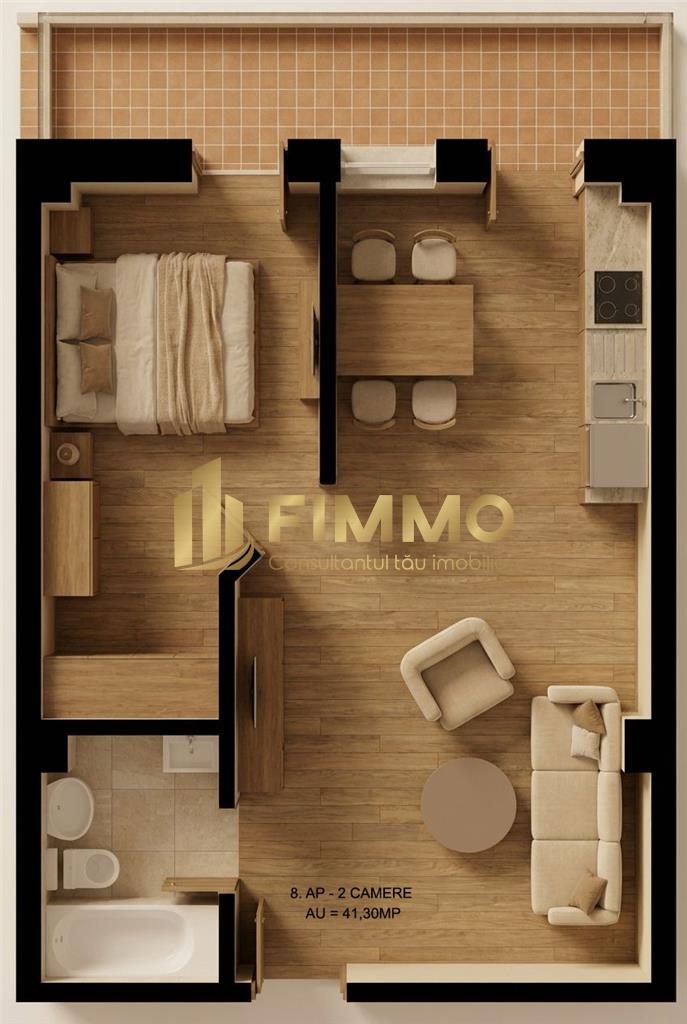 Apartament 2 cam | 41.3mp | Bloc Nou | Burdujeni | ID:1922 - Suceava